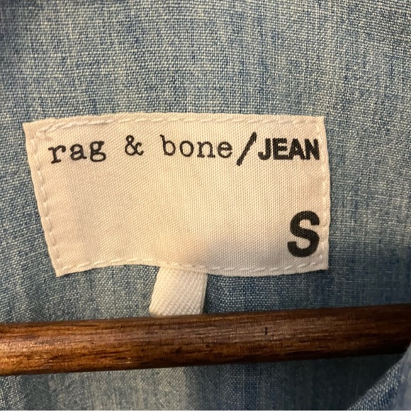 Rag & Bone Sleeveless Denim Shift Dress - Small - Picture 9 of 12